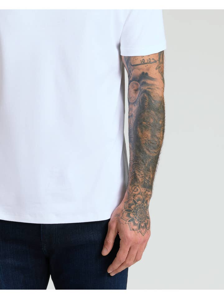 True Classic - Wholesale T-Shirt - Men's - White Pima Crew Neck5