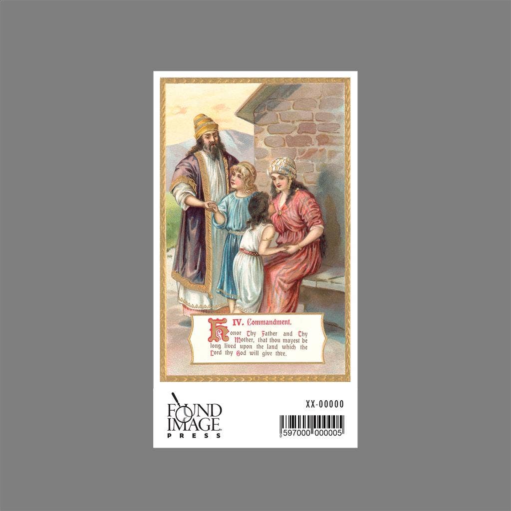 Found Image Press - Wholesale Sticker - Sticker RG-145 Fourth Commandment1
