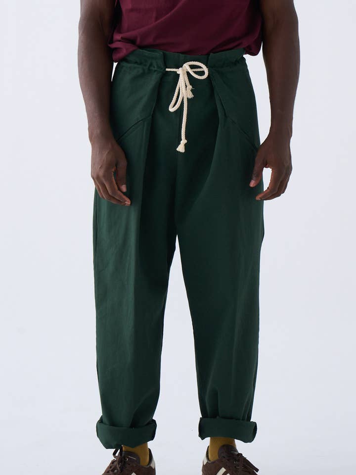 Green Origami Pants for wholesale by Pitagora