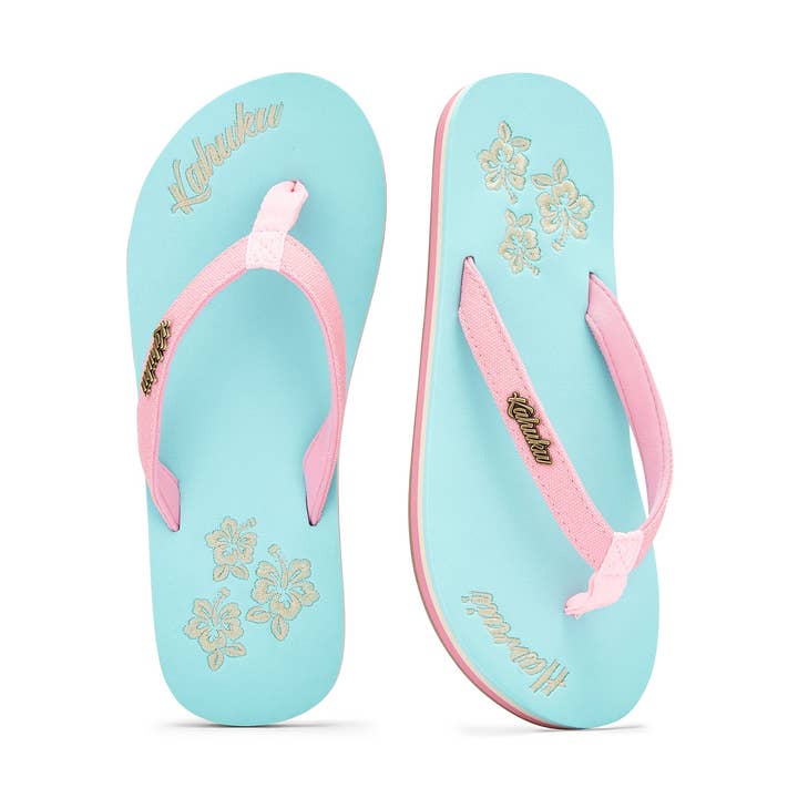 Slippahs Women's Flip-Flops - Hibiscus for wholesale by Kahuku UK