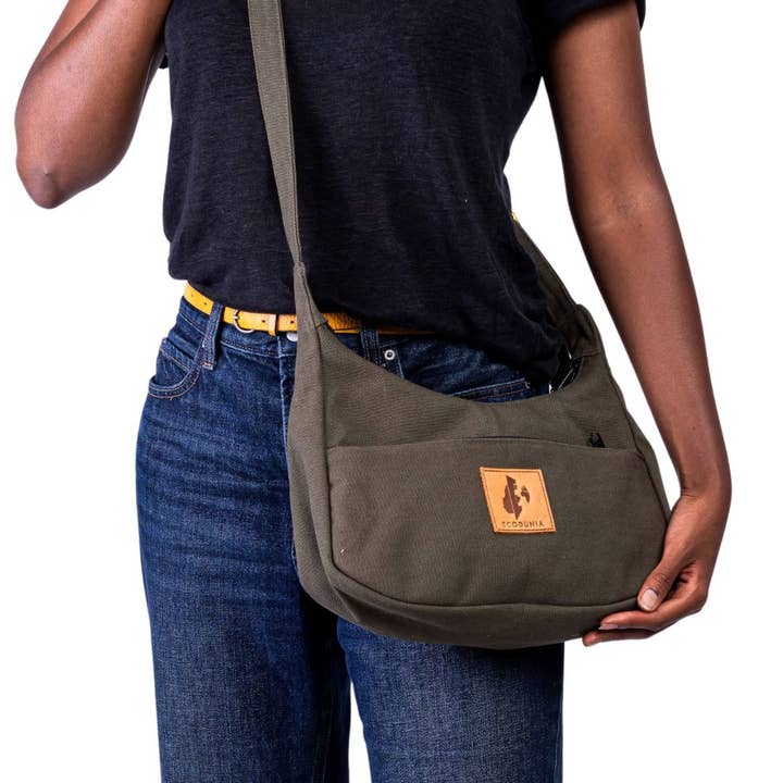 Ecodunia - Wholesale Shoulder Bag - Unisex - Crossbody Crescent Bag - Canvas Shoulder Bag for Women3