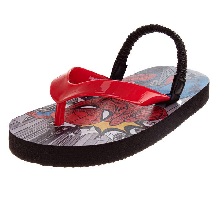 Claquettes Marvel SpiderMan Bleu Noir (Tout-petit / Petit Enfant) pour la vente par Josmo Shoes Inc