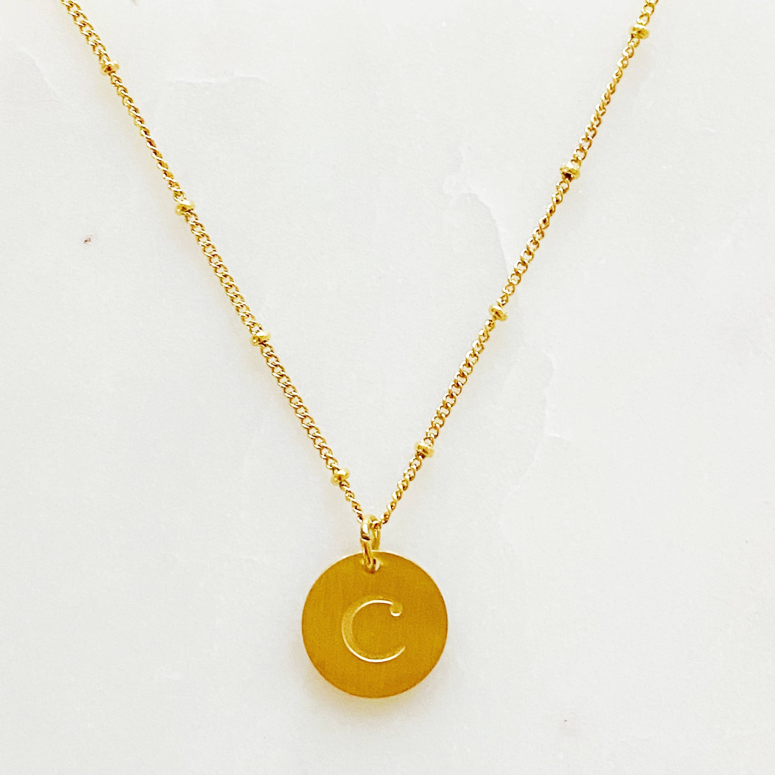 Ellison+Young - Wholesale Pendant/Charm Necklace - Ellison + Young: Singular Charm Initial Necklace10