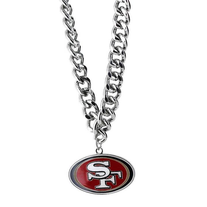NFL San Francisco 49Ers Heavyweight Team Logo Necklace for wholesale by Aminco USA