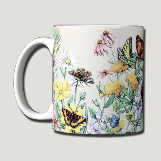 Butterflies of NA 11 oz Ceramic Mug for wholesale by Atlas Screen Printing