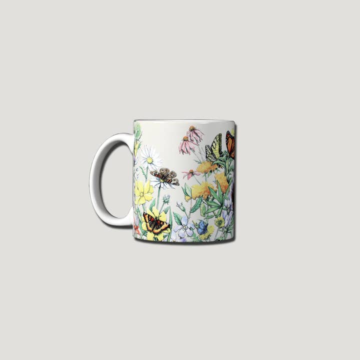 Butterflies of NA 11 oz Ceramic Mug for wholesale by Atlas Screen Printing