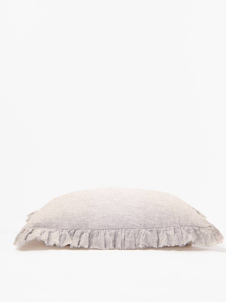 Beige Chambray Linen Sham for wholesale by Sauths