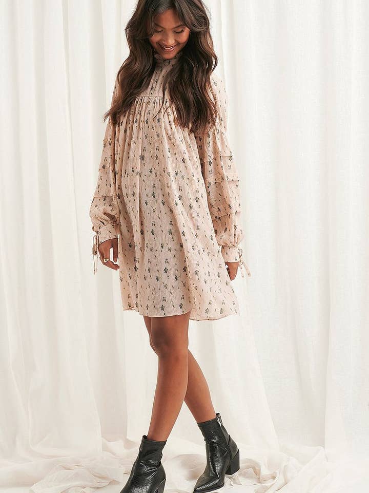 STYLE INSTANT - Wholesale Dress - Women's - Structured Flower Printed Dress1