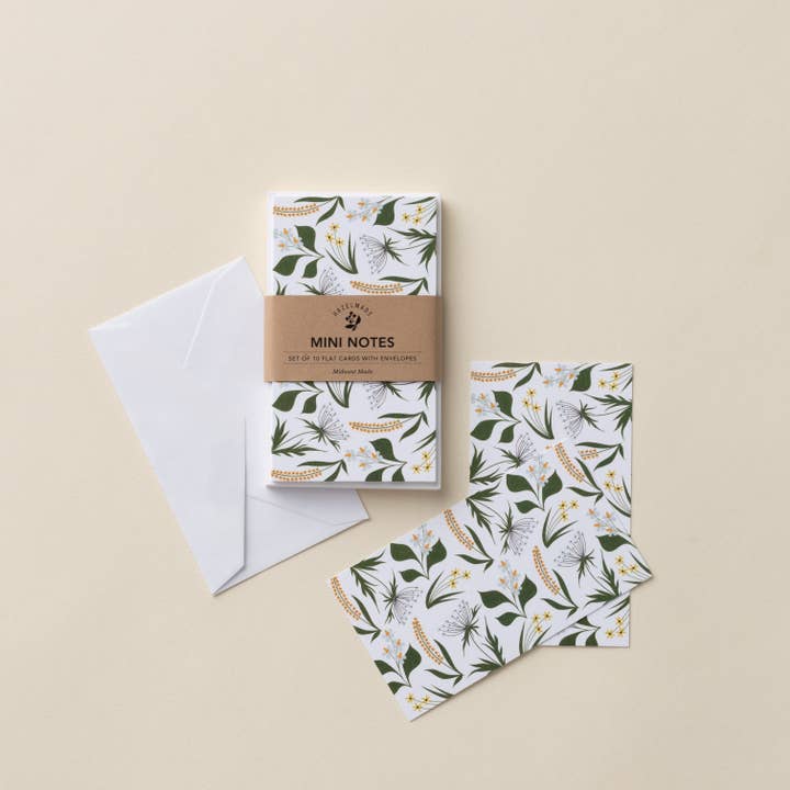 Ensemble de mini-cartes Wildflowers | Cartes pour la vente par HAZELMADE® Tea Towels + Gifts