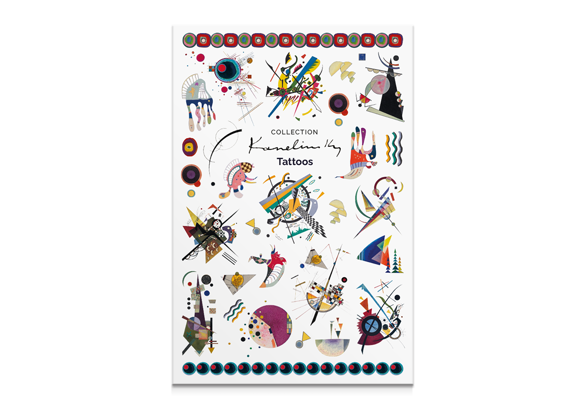 Mon Petit Art – Engroshandel Midlertidig tatovering – Midertidige tatoveringer med Vassily Kandinsky-design0