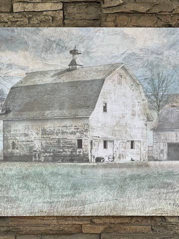 Toile White Barn pour la vente par DNS Designs