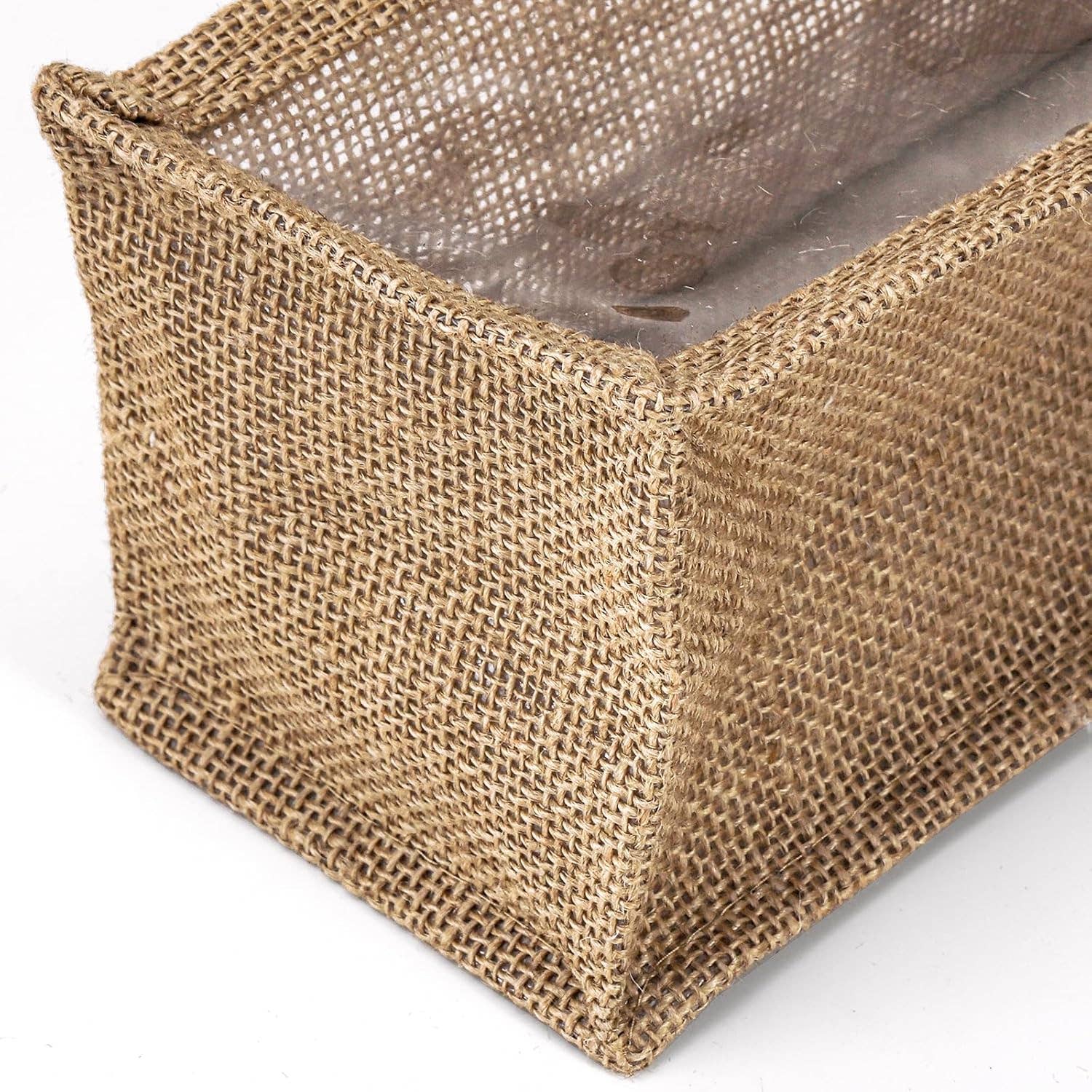 Alo Organic International – Großhandel Flaschentüte – Jutesäcke für Weinflaschen mit Fenster und Griff, einzeln4