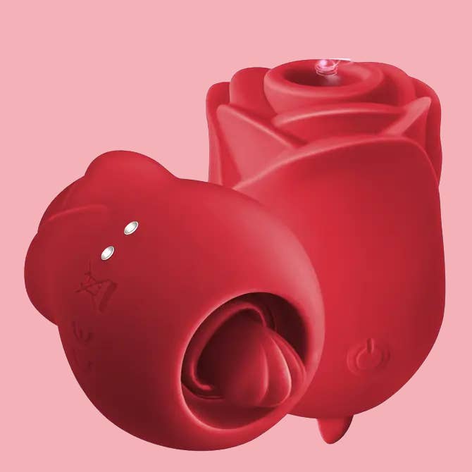 Rose and tongue 2 in 1 Adult Sex Toys for wholesale by Playful Toy Wholesale