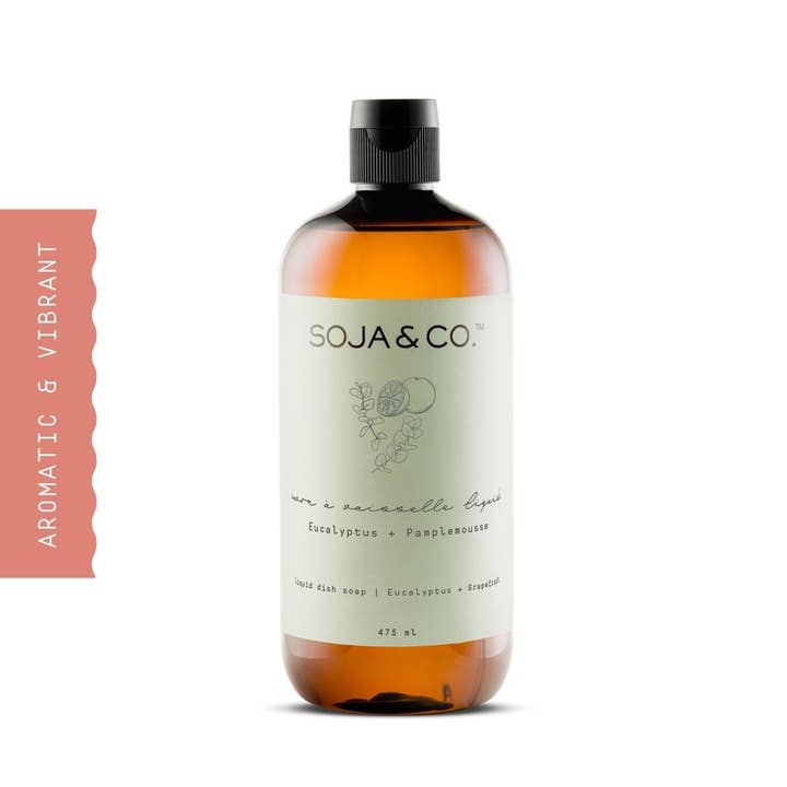 Liquid Dish Soap | Eucalyptus + Grapefruit for wholesale by SOJA&CO.®