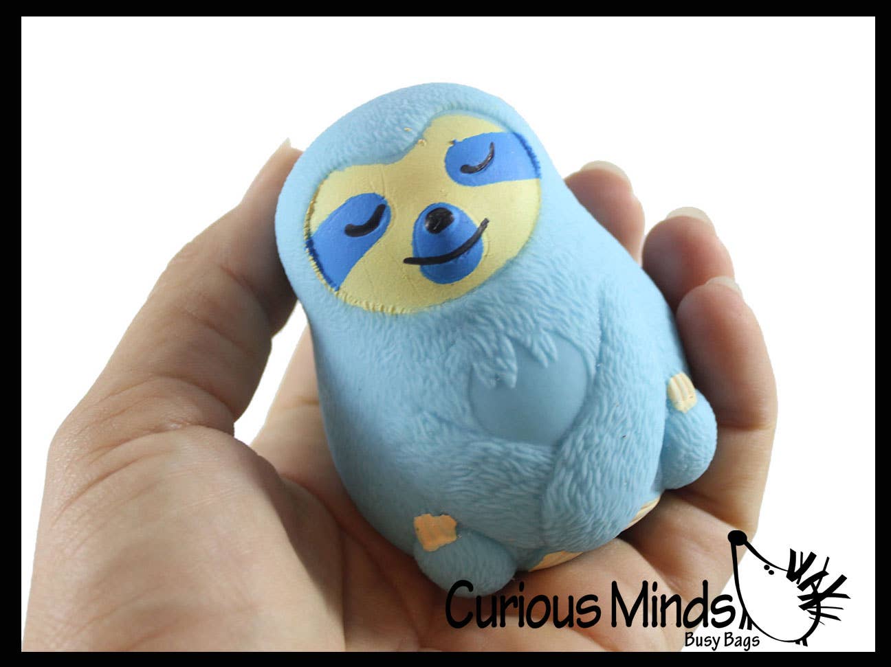 Curious Minds Toys - Wholesale Fidgetspeelgoed - Kinderen - 1 Marshmallow Sloth Animal Stressballen - Ultra Soft Kneadab3