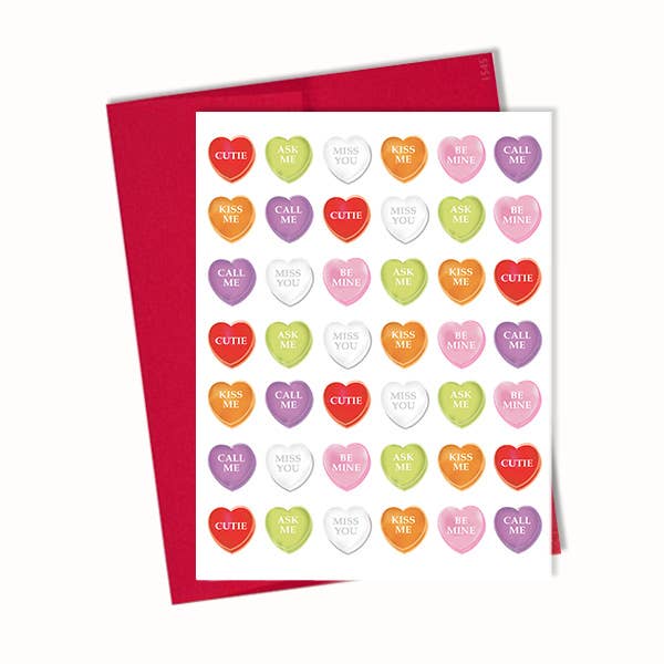 Cartão de Saudação de Corações de Conversa Fofa do Dia dos Namorados por atacado de Blue Stationery