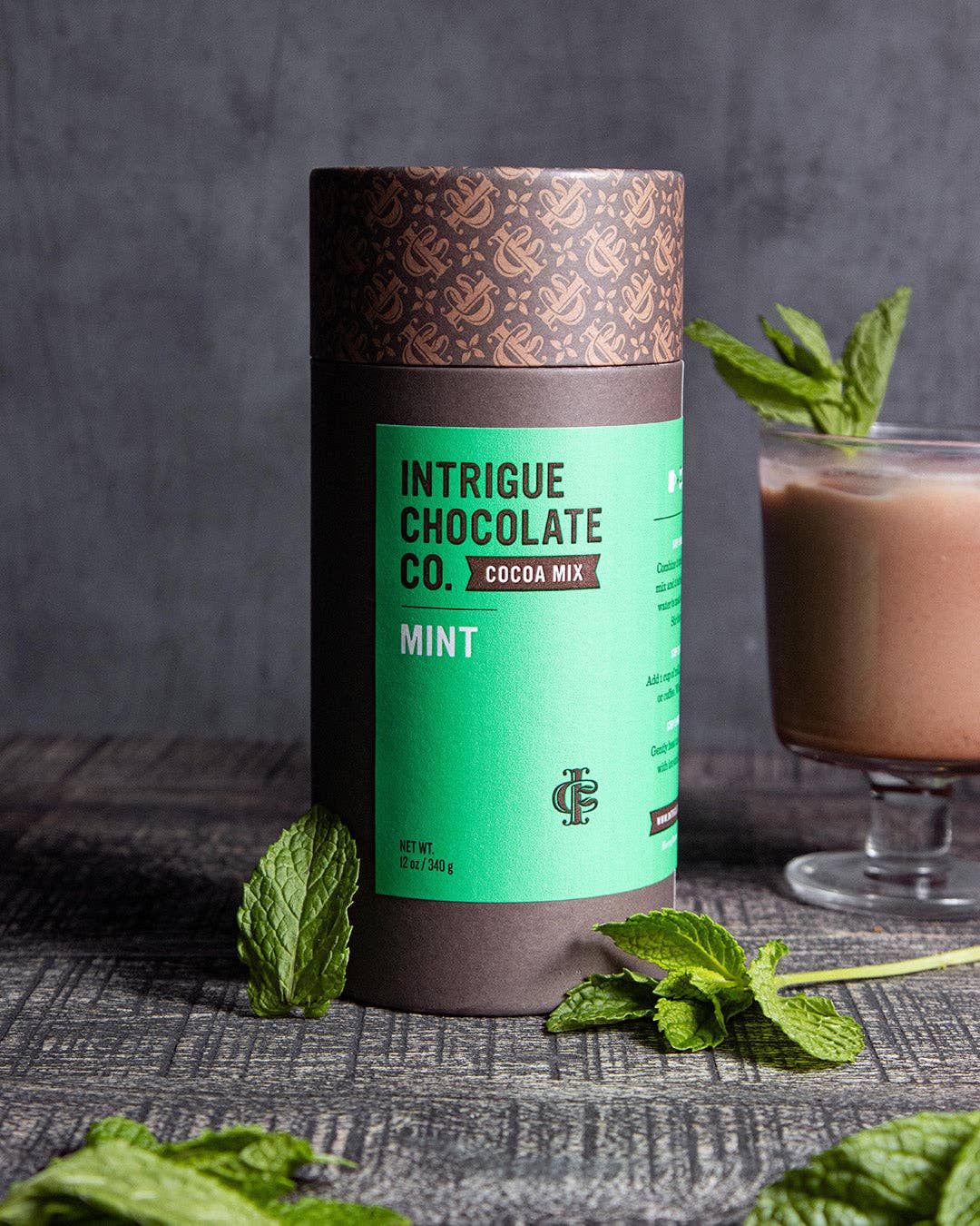 Intrigue Chocolate Co. - Wholesale Hot Cocoa Mix/Kit - Mint Hot Cocoa Mix