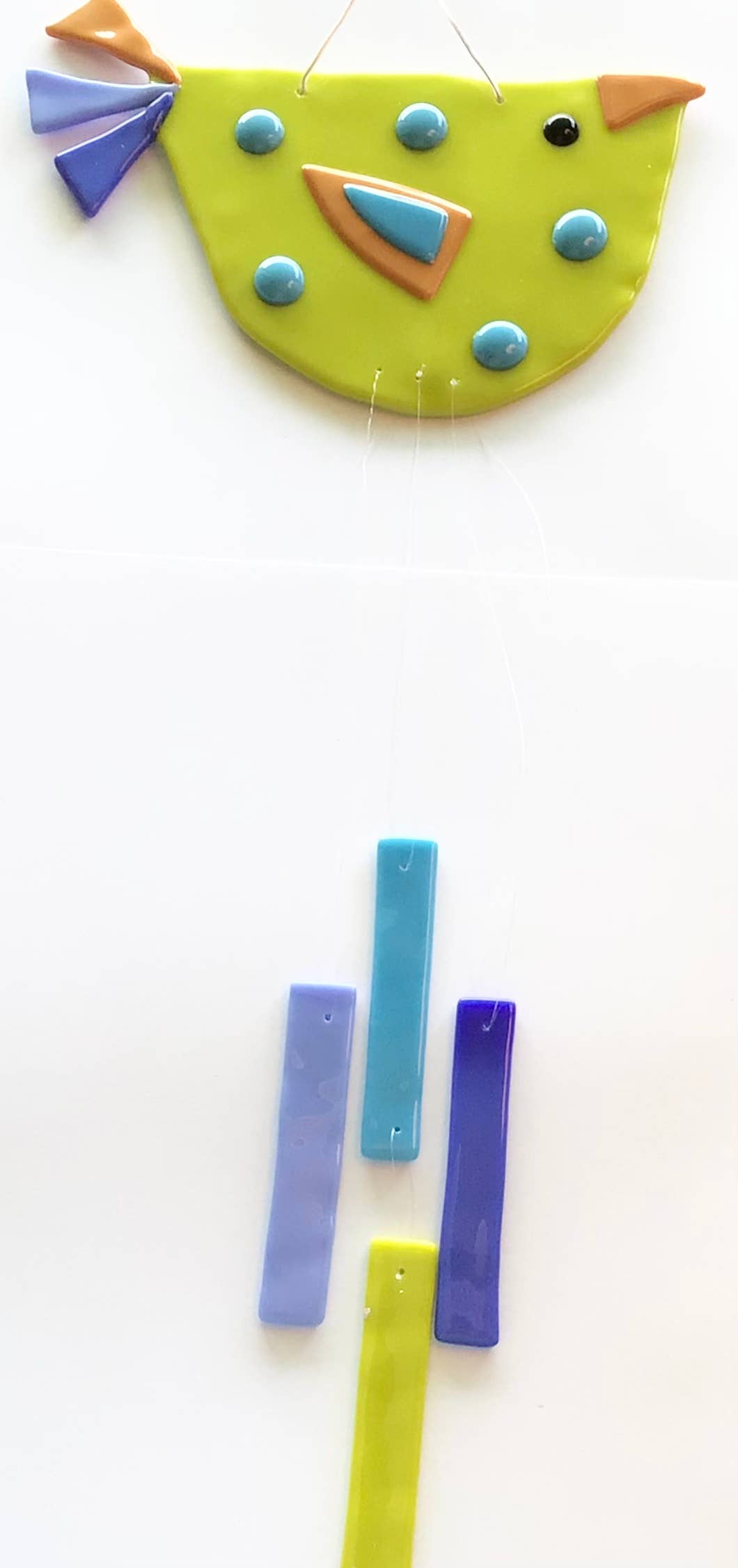 Fish Tales - Vente Carillons - Bird Wind Chime en verre fusionné9