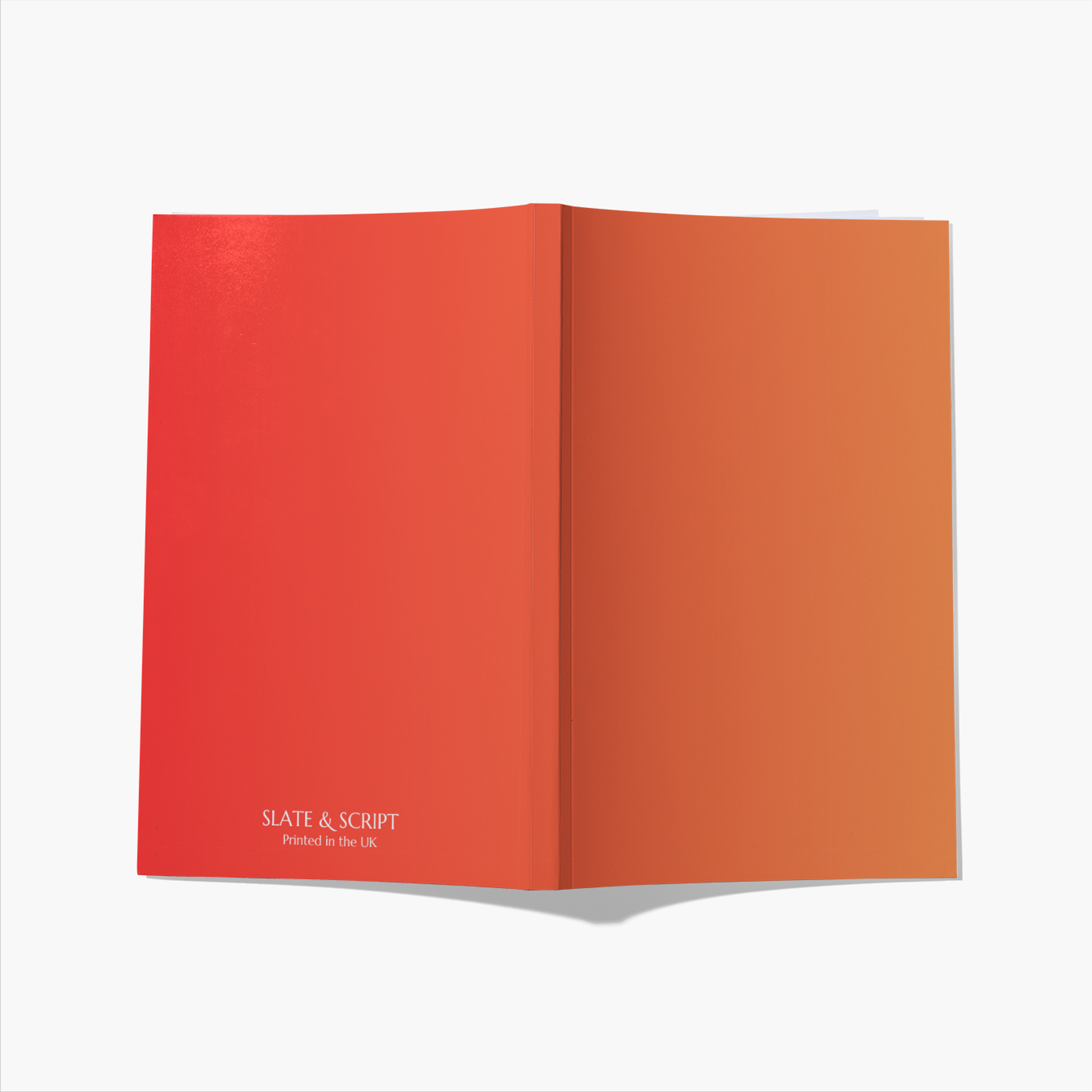 Slate and Script – wholesale Stationery/notecard set – Slate and Script 'Ombre Orange' A5 Notebook 80 pages0