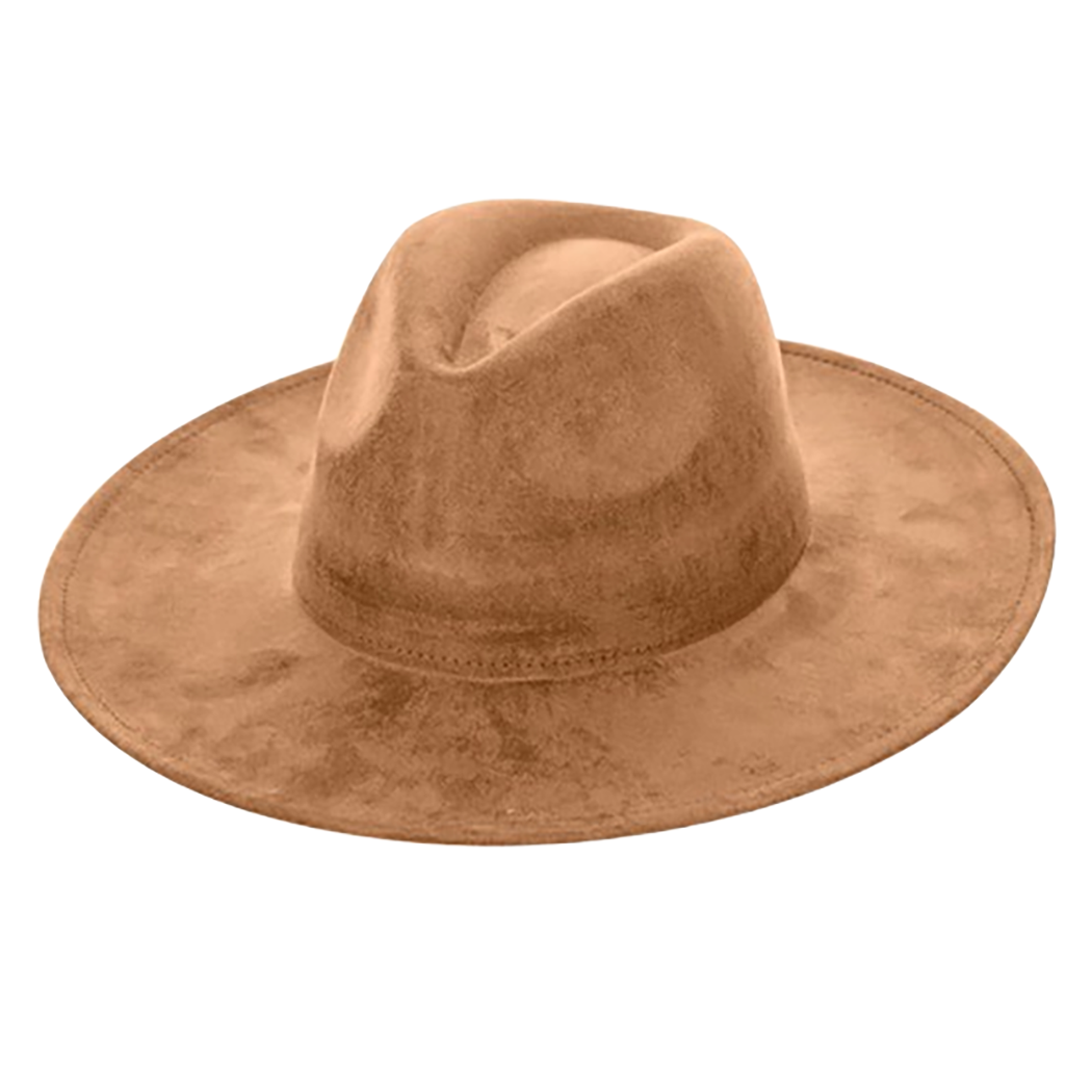 AdornWise - Venta al por mayor Sombrero cowboy - Mujer - Sombrero vaquero de gamuza vegana AdornWise - Ala plana ajustable6