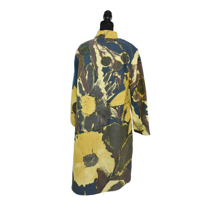 Dupatta Designs - Wholesale Trench Coat - Women's - Diana Handcrafted Floral Reversible Trench Coat11