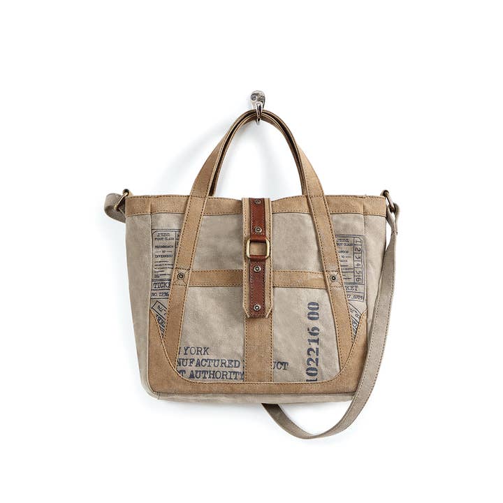 Mona B. - Wholesale Crossbody Bag - Women's - Portland Up-Cycled Canvas Women's Crossbody Bag