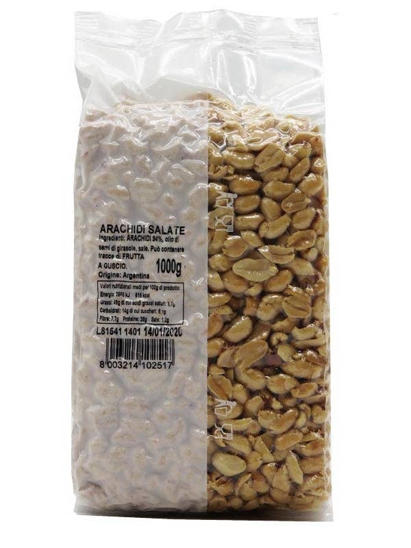 Arachidi Tostate Salate 1kg per la vendita all'ingrosso da parte di agripiusrl