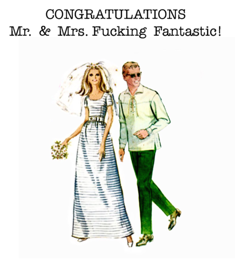 Paperlove Boutique - Wholesale Wedding Card - Congrats Mr & Mrs Fucking Fantastic1