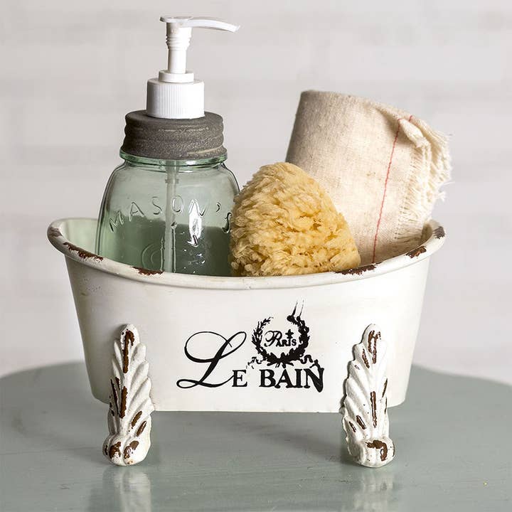 CTW Home Collection - Wholesale Bath Caddy - Mini Clawfoot Bathtub