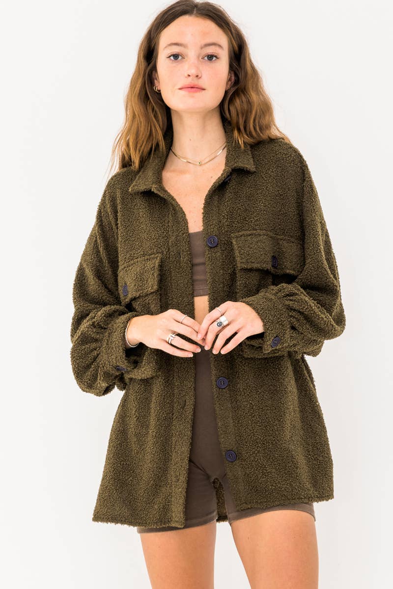 En Crème - Vente Veste – femme - Veste en fourrure oversize15