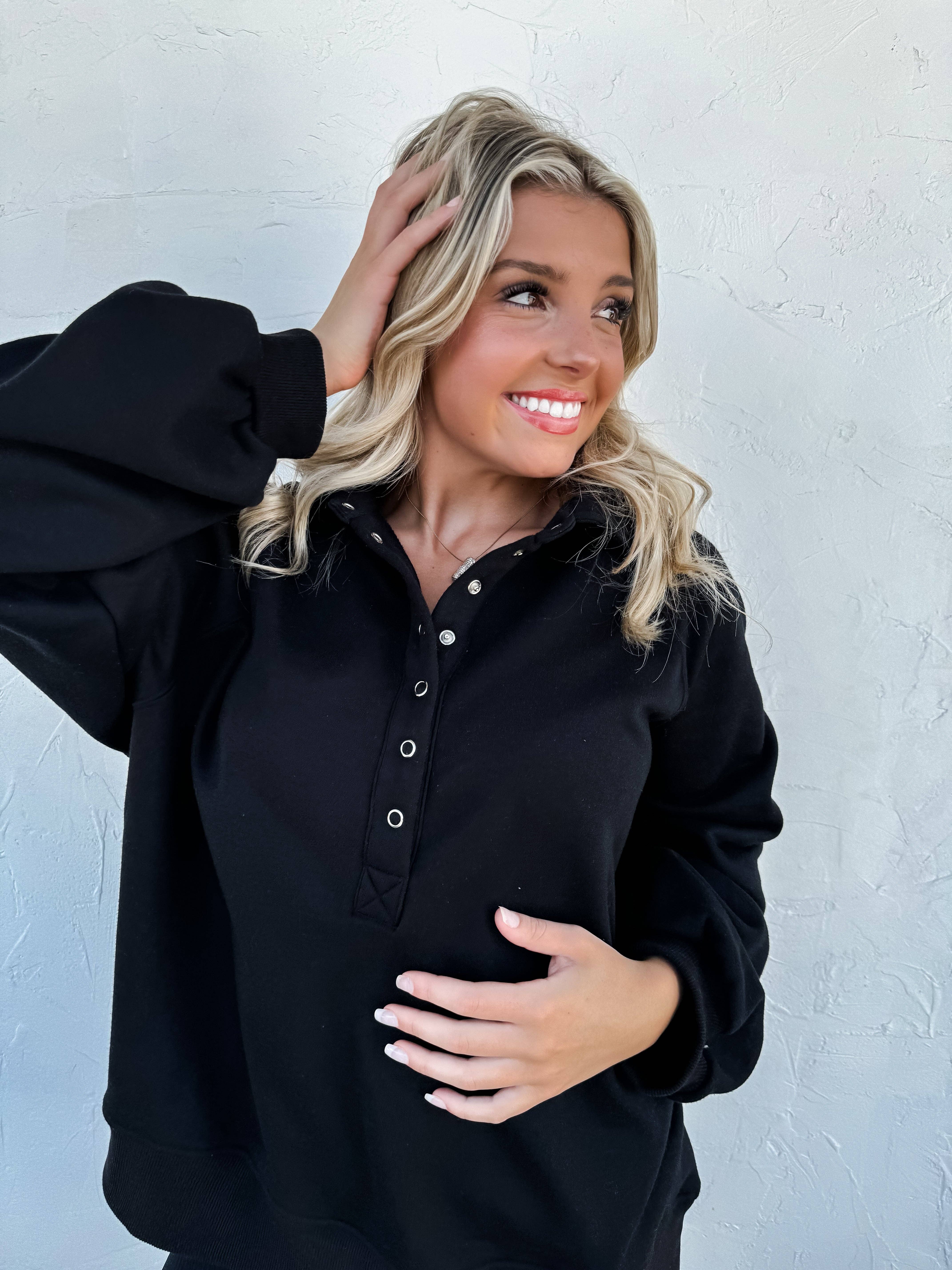 BLAKELEY - Wholesale Sweatshirt - Women's - LAID BACK SNAP BUTTON PULLOVER3