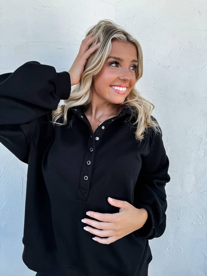 BLAKELEY - Wholesale Sweatshirt - Women's - LAID BACK SNAP BUTTON PULLOVER3