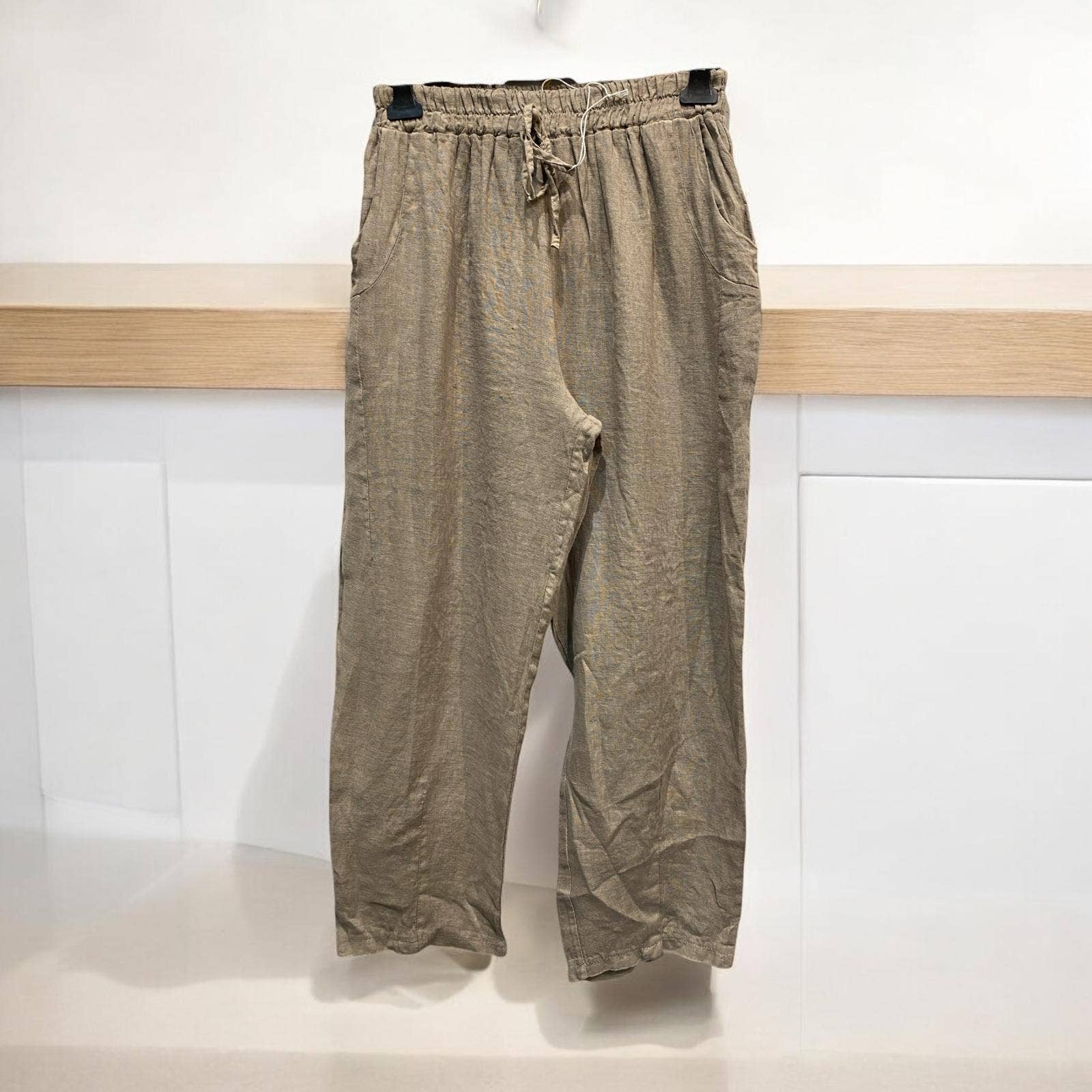 la maison des fibres naturelles – Großhandel Hose – Damen – Leinenhose mit Taschen 6522 100%Leinen13