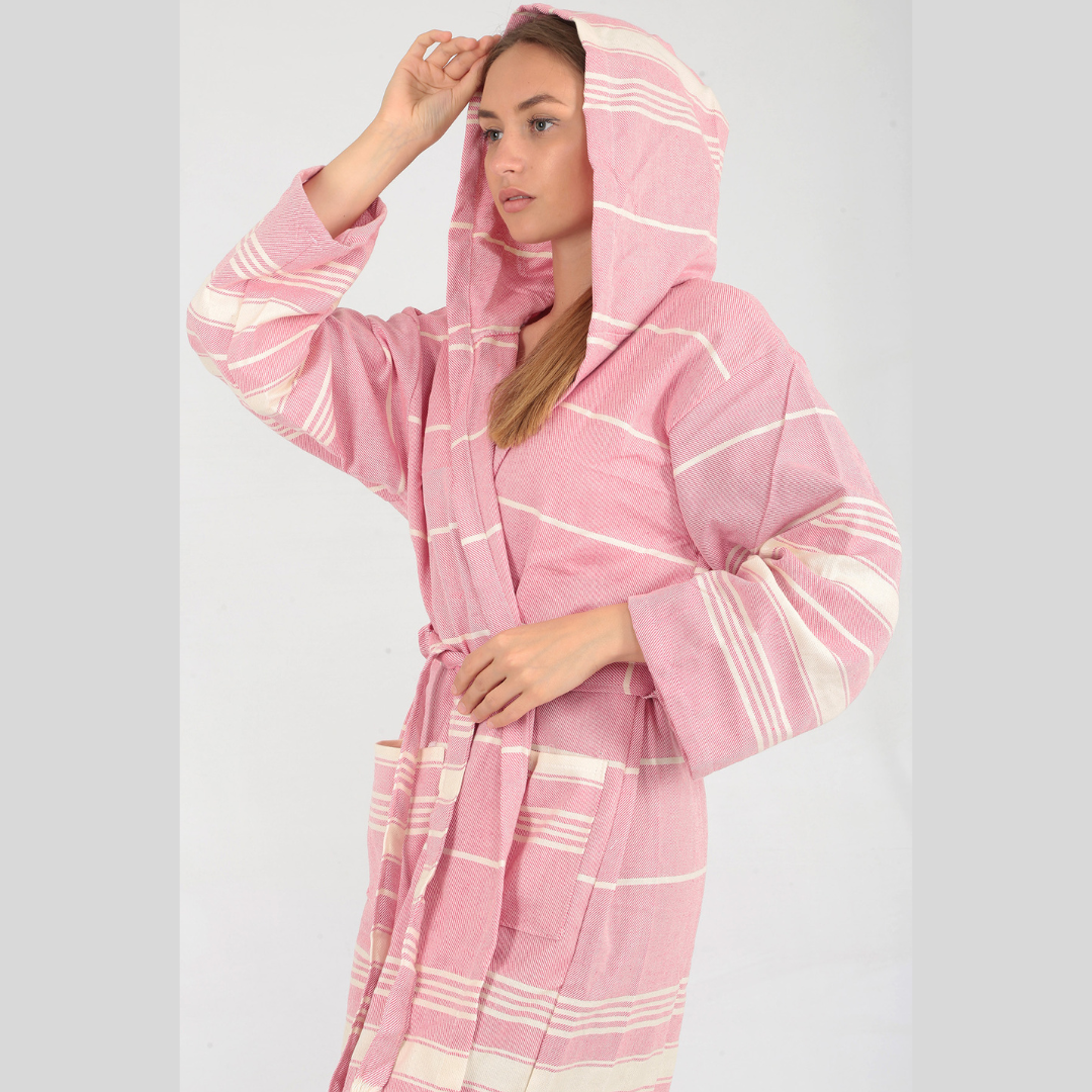DNZ Textiel B.V. - Wholesale Robe - Women's - Trimita Sultan Hammam Bathrobe - Pink1