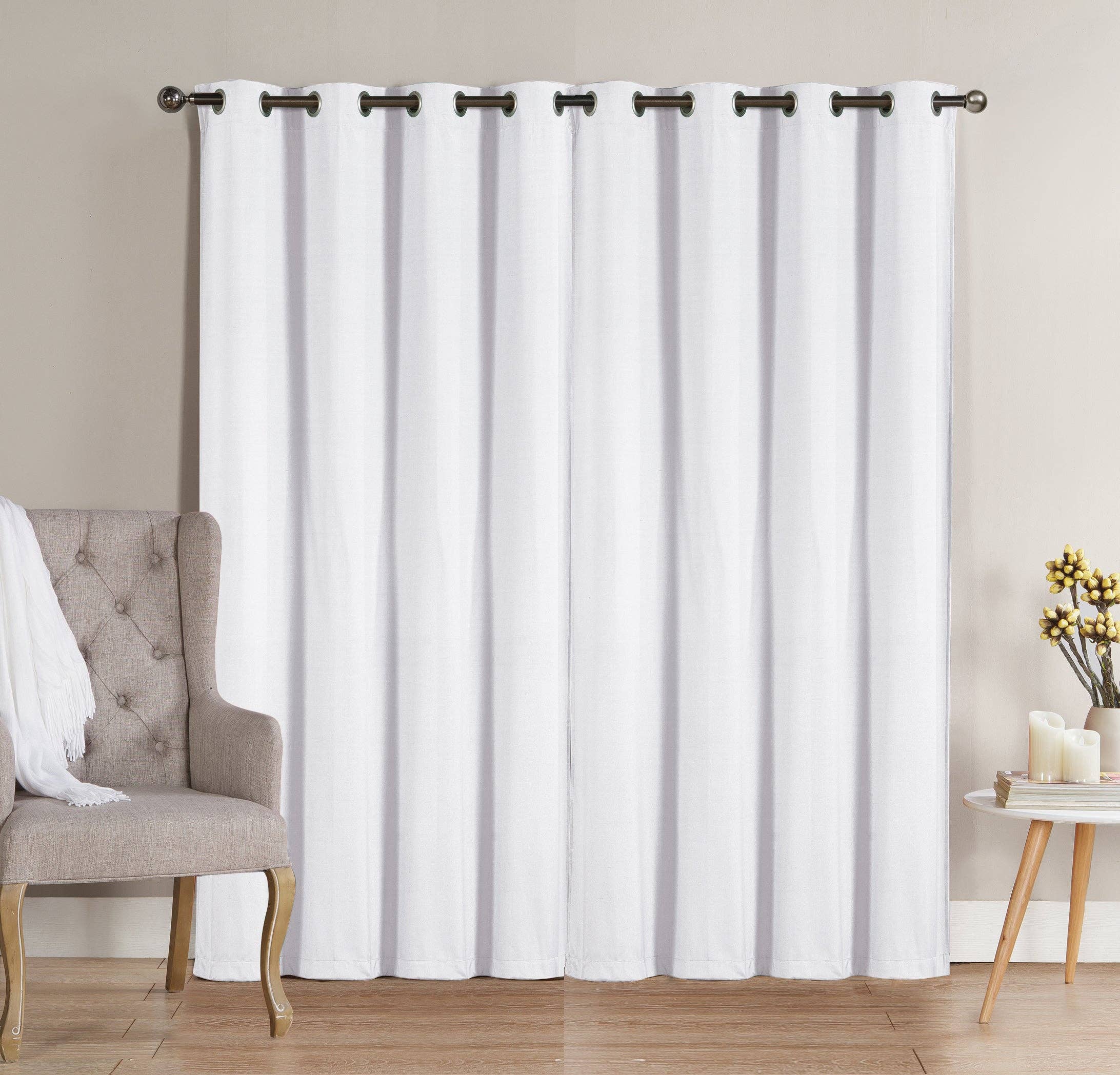 Linen Mart - Wholesale Curtain - Solid Grommet Top Thermal Insulated Blackout Window Curtain24