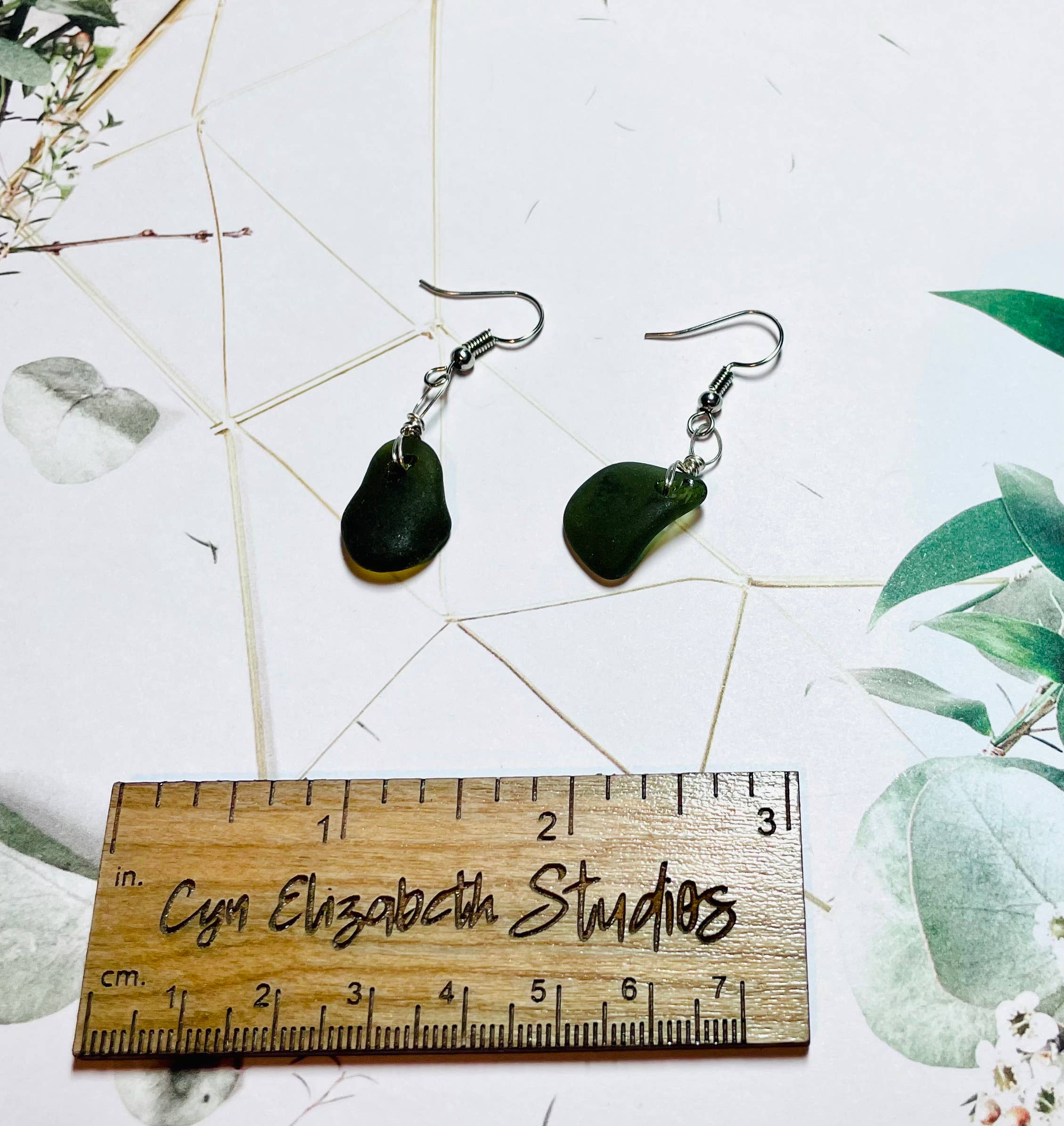 Cyn Elizabeth Studios - Vendita all'ingrosso Orecchini pendenti - Orecchini in vetro di mare Salt & Story6