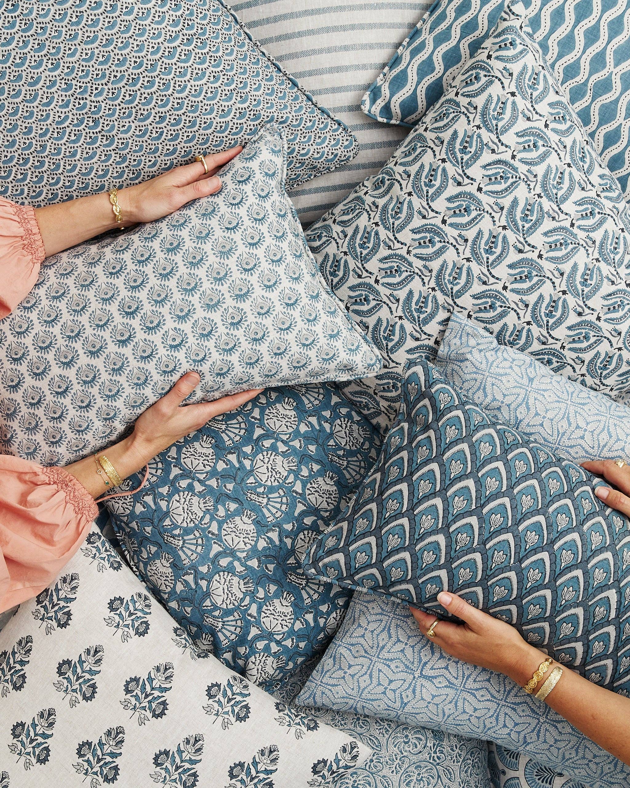 Walter G - Wholesale Throw pillow cover - Haveli Mineral Pillowcase4