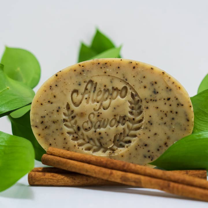 Coffee Cinnamon Soap 1 Pc for wholesale by Aleppo Savon