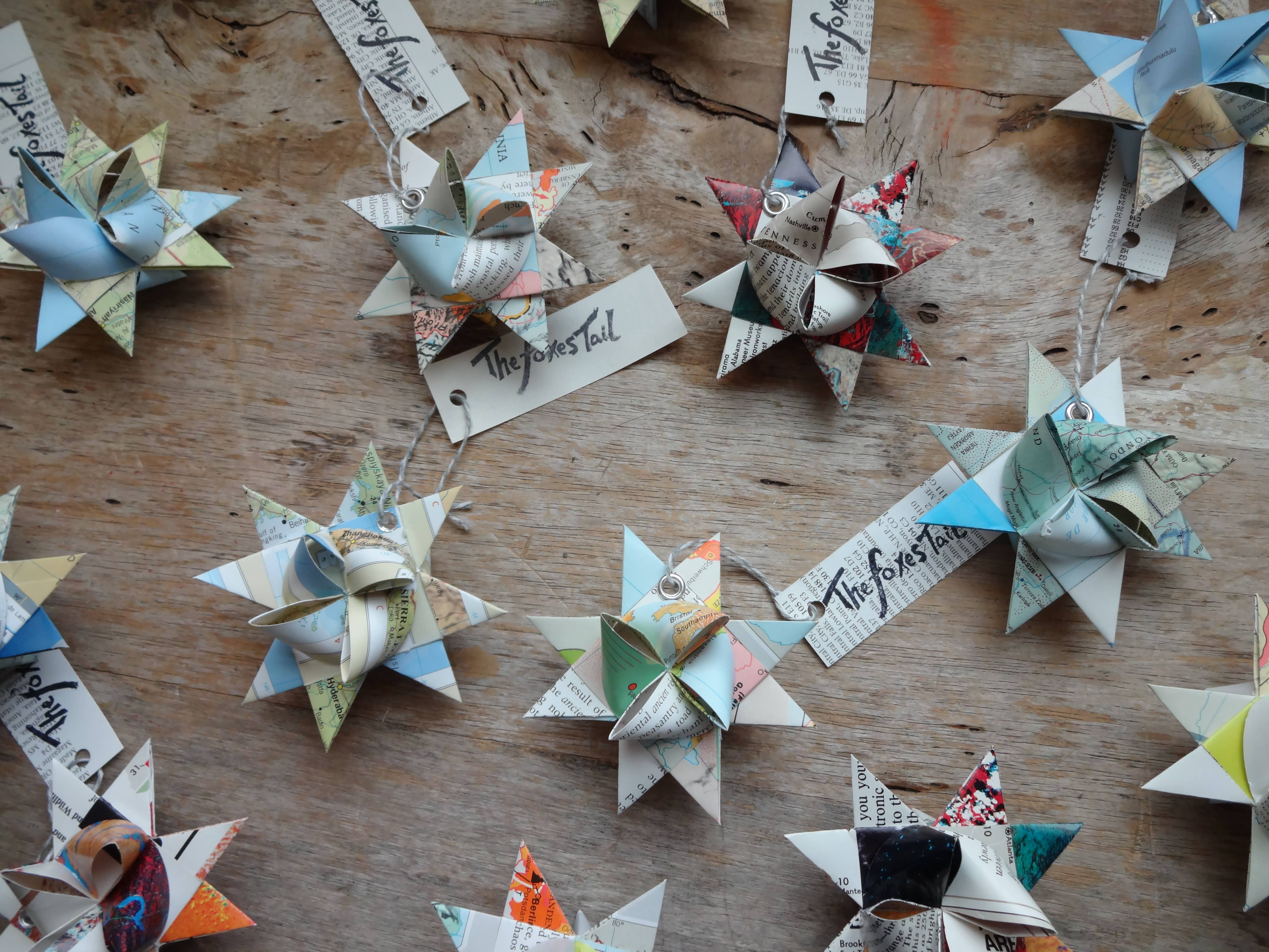 The Foxes Tail – wholesale Ornament – Upcycle Moravian Star Ornament10
