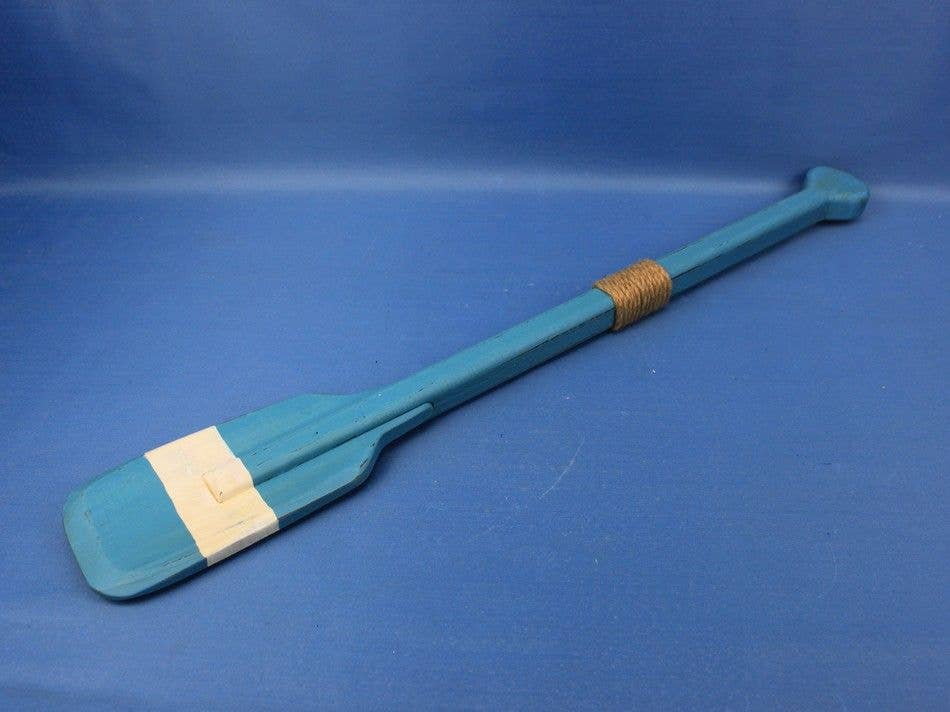 Hampton Nautical - Vente Décoration murale - Aviron de bateau à rames carré décoratif Barton avec crochets 24 po3