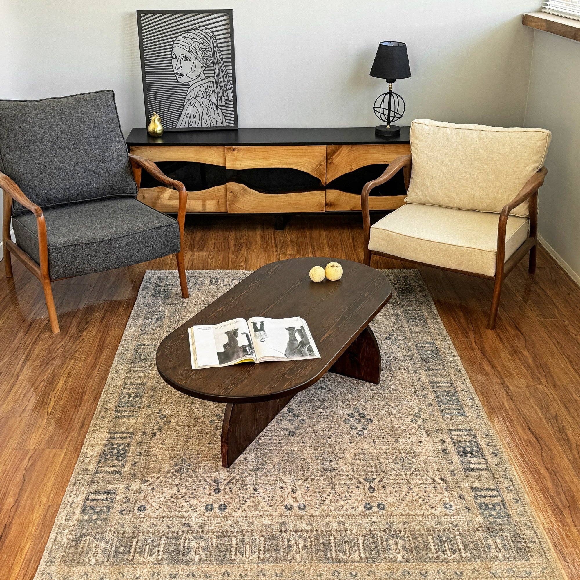 Ultimate Premium Products - Wholesale Coffee Table - Japandi Style Oval Coffee Table - Japandi Style Living Room6