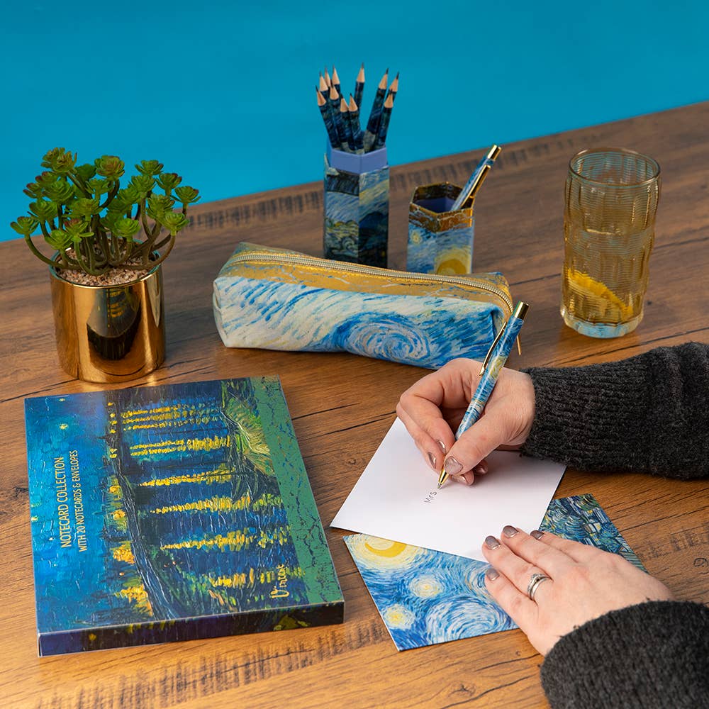 The Gifted Stationery Company – wholesale Kontorsmateriel/Notecard Set – Notecard-samling - Van Gogh - Stjärnklar natt3