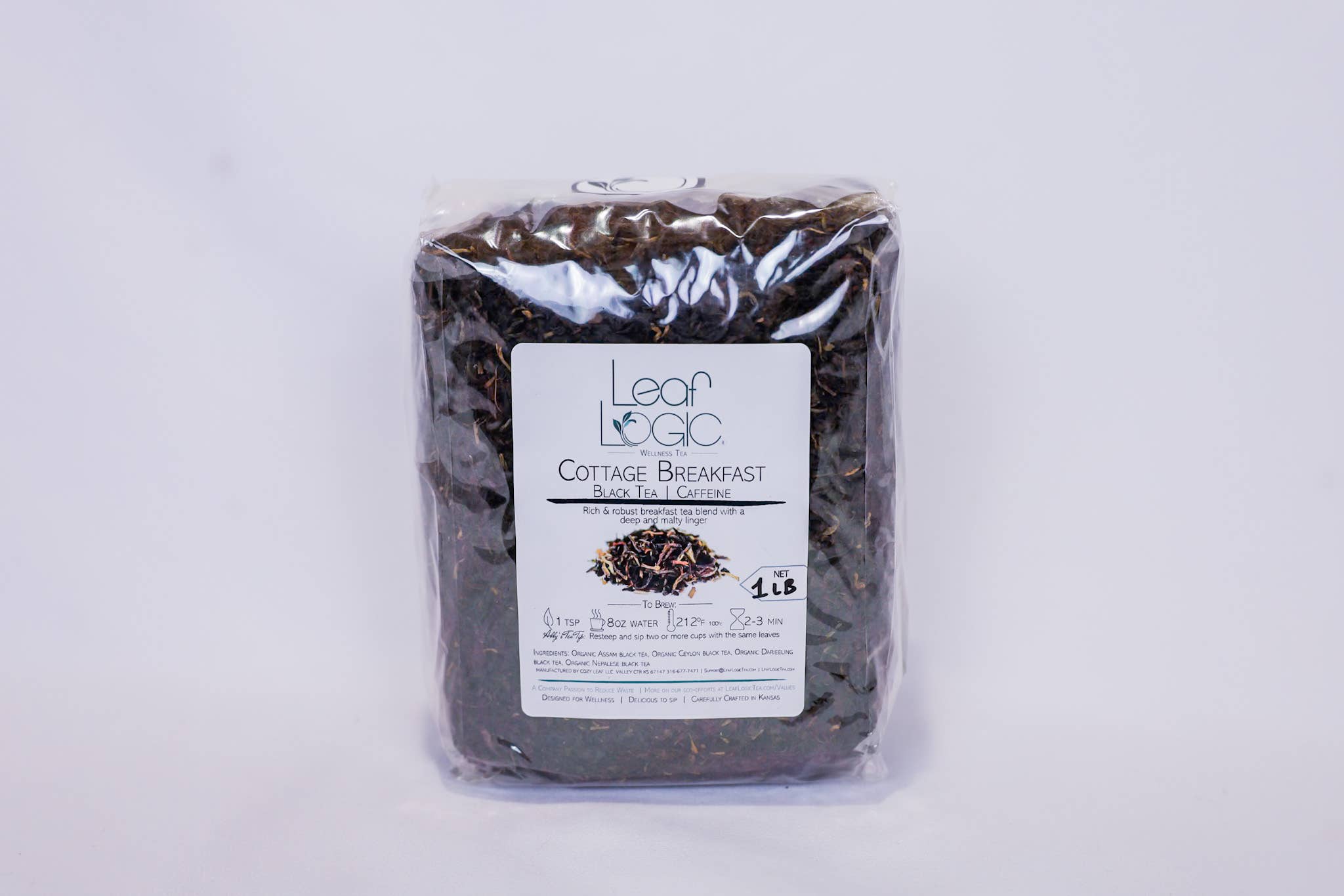 Leaf Logic – Chá solto por atacado – Chá de Folhas Soltas Pequeno-Almoço Cottage - A Granel ou Frasco Recarregável2