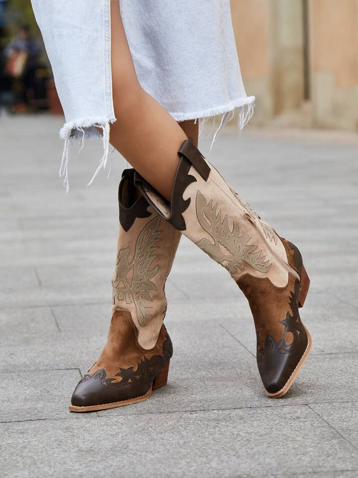 SWEET MAGIC MODA Y COMPLEMENTOS - Vendita all'ingrosso Stivali da cowboy - Donna - Stivali cowboy combinati4