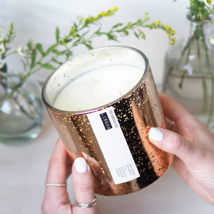 Lisbon Luxury Triple Wick Candle / 120 hour for wholesale by Kip Candle Co