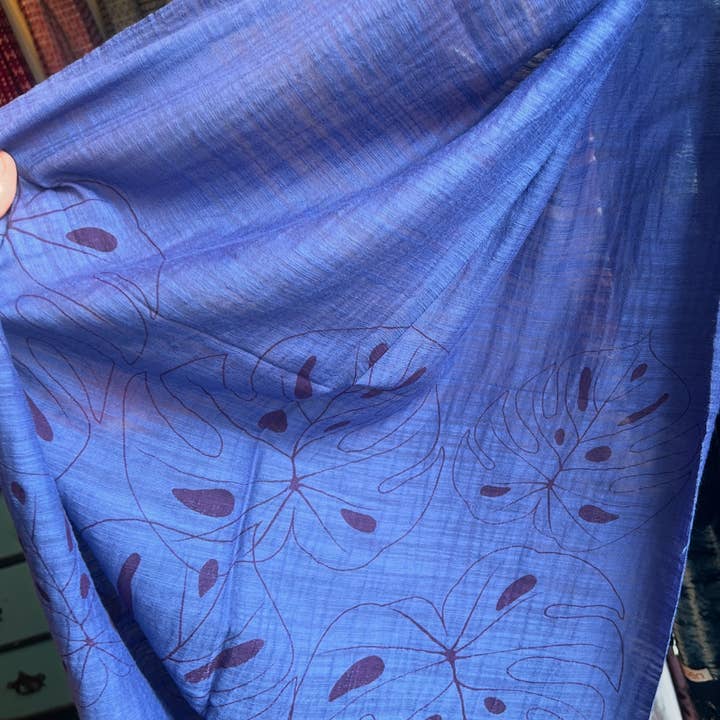 Wooven - Wholesale Scarf - Women's - Screen Printed Silk Blend Scarves in 13 colors and patterns, hand printed in Vietnam18