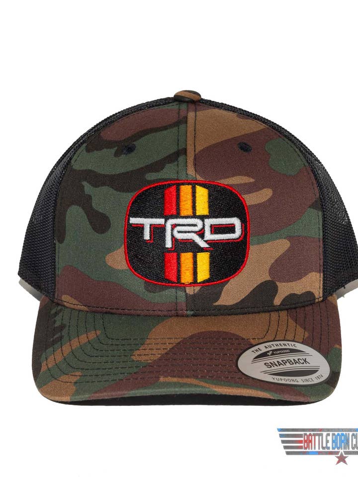 CHAPEAUX DE CAMIONNEUR TOYOTA 3 BAR TRD pour la vente par Battle Born Clothing and Print