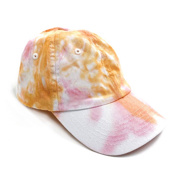 Port 213 - Wholesale Baseball Cap - Kids - Kids Pink Tie-Dye Baseball Cap0