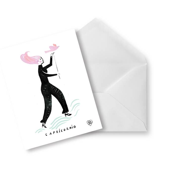 TARJETA DEL SIGNO ZODIACAL DE CAPRICORNIO para venta al por mayor de Holalola