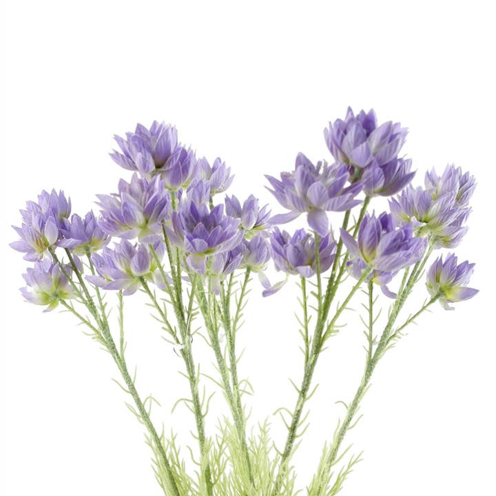 Leaf Design UK LTD - Wholesale Artificial Flowers - Pack 6x Artificial Flowers Purple Starflower Stem